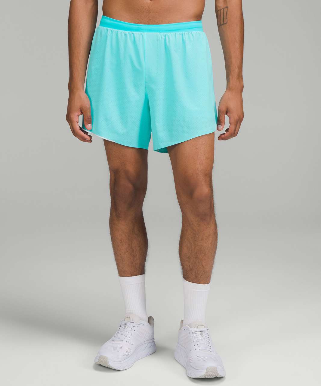 Lululemon Fast and Free Lined Short 6" - Electric Turquoise