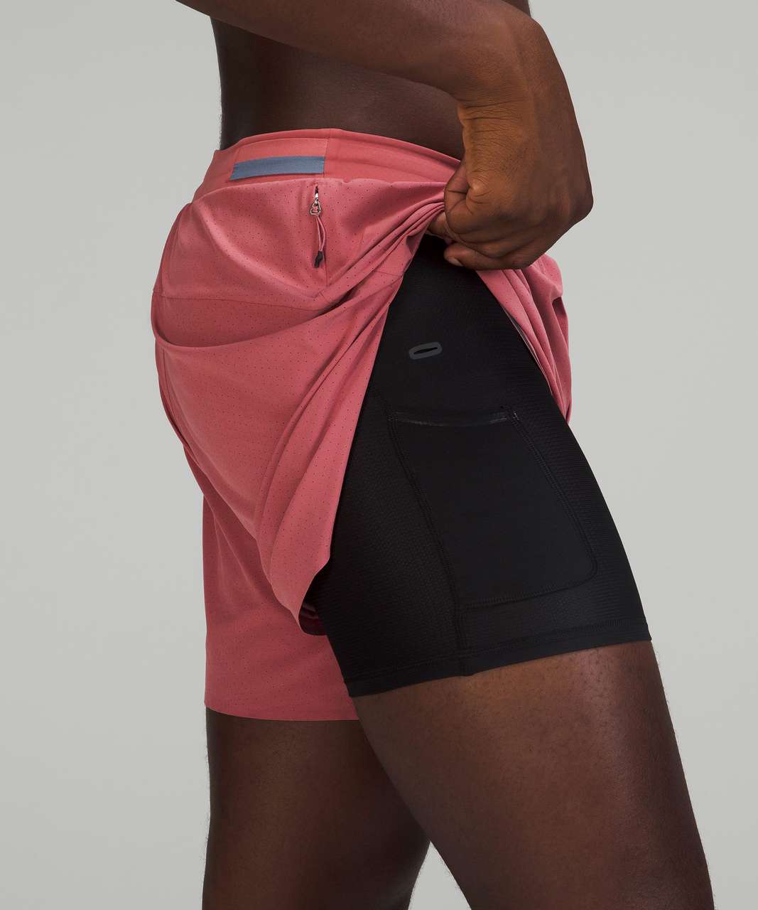 Lululemon Fast and Free Lined Short 6" - Brier Rose