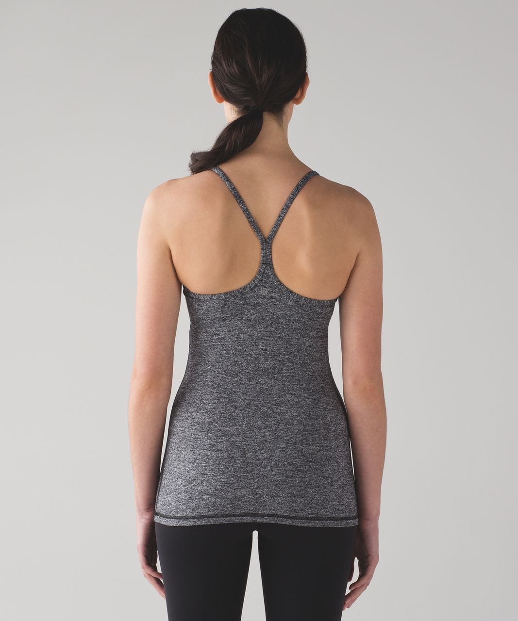 Lululemon Power Y Tank *Luon - Heathered Black - lulu fanatics