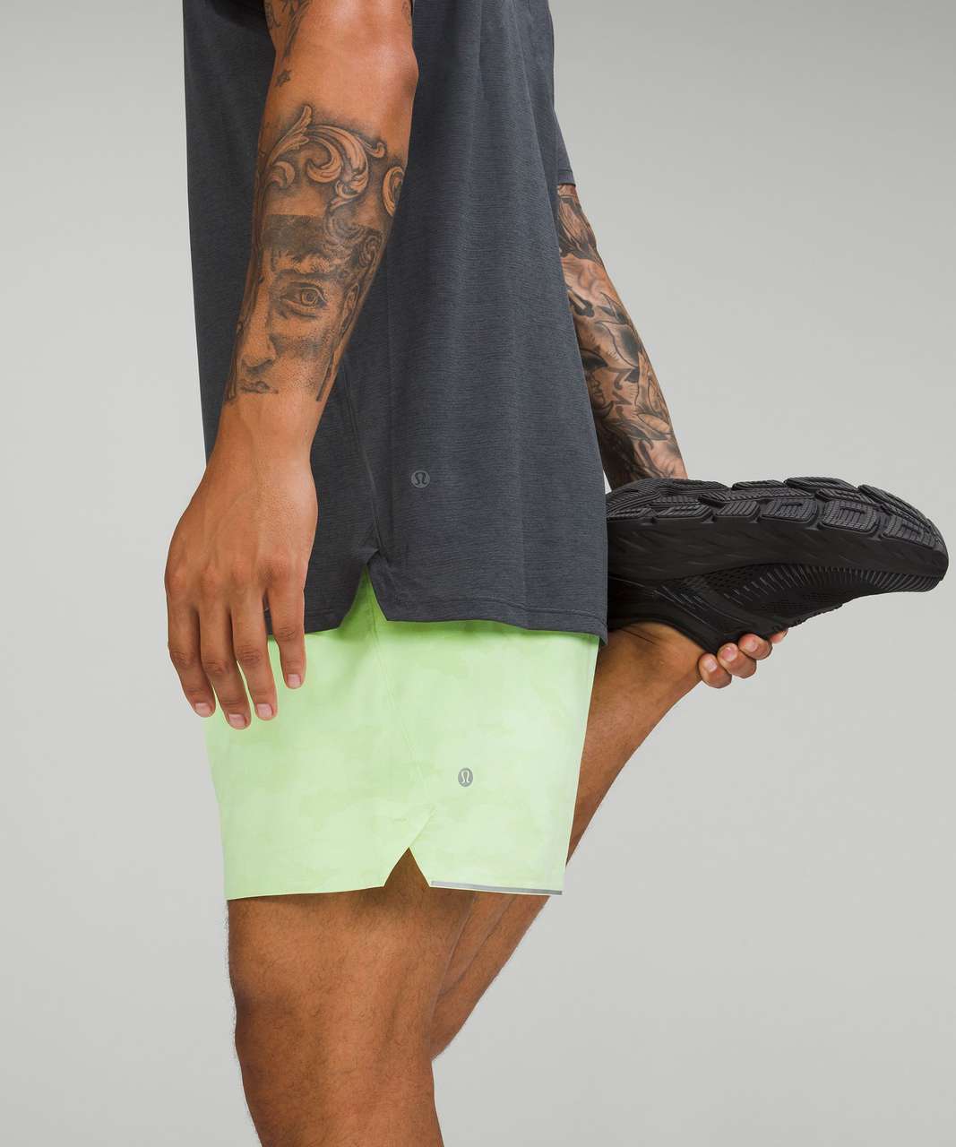 Lululemon Surge Lined Short 6" - Variegated Mesh Camo Inverted Jacquard Faded Zap Multi