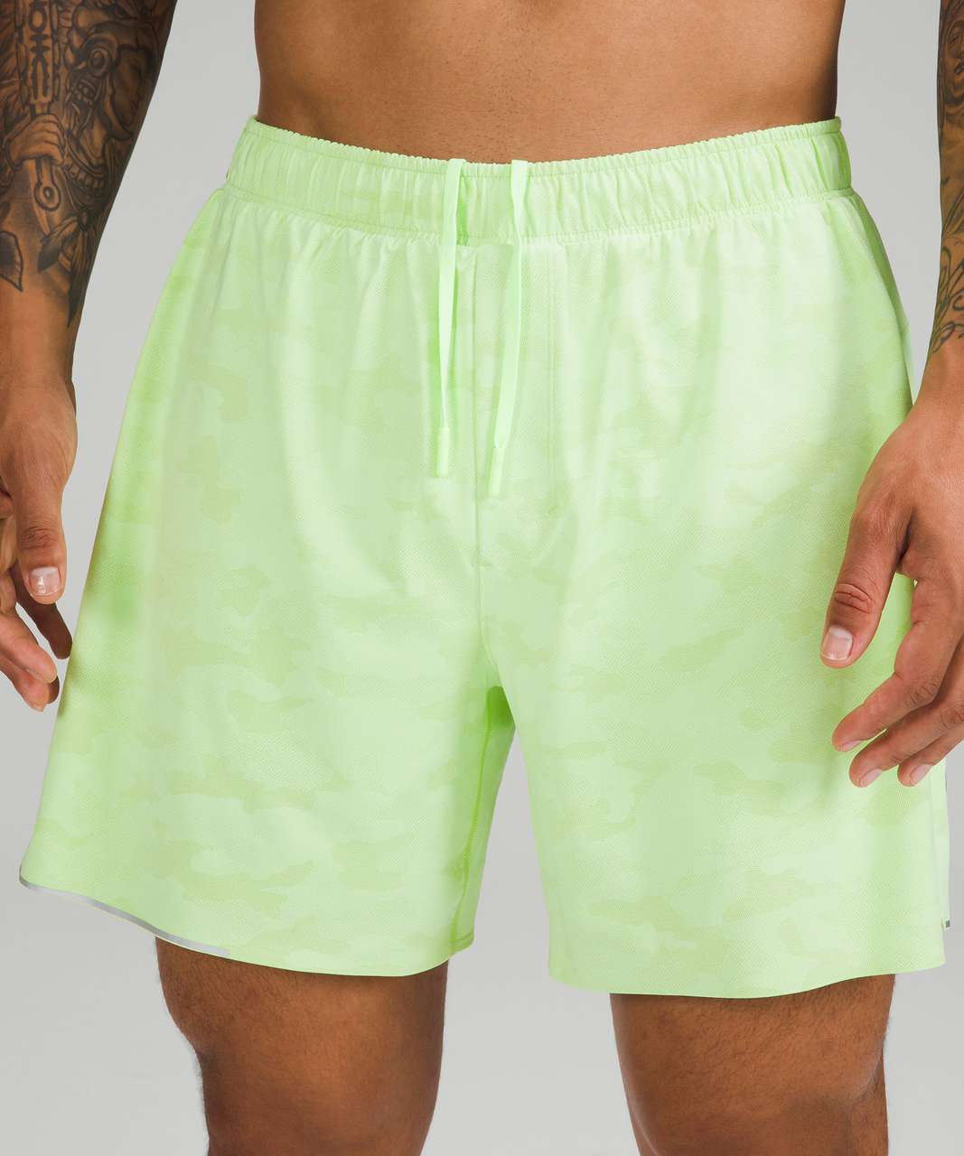 Lululemon Surge Lined Short 6 - Variegated Mesh Camo Inverted Jacquard  Faded Zap Multi - lulu fanatics