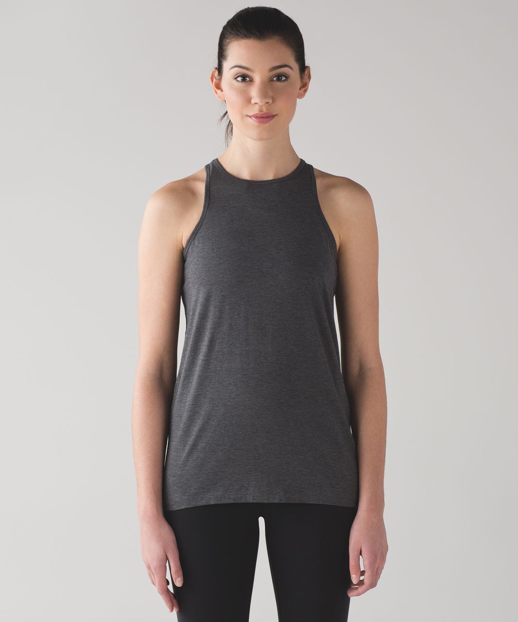 Lululemon Trapeze Twist Tank - Heathered Pitch Grey