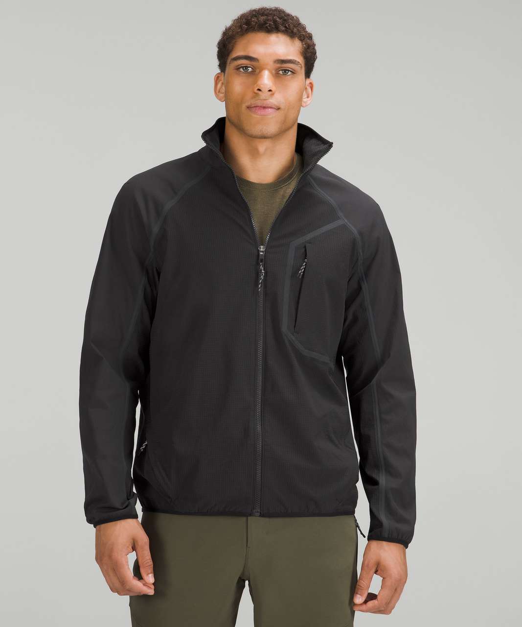 Lululemon Fleece Hiking Zip Up - Black