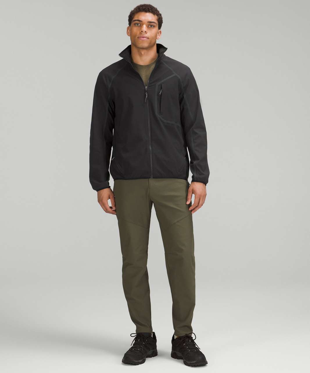 Lululemon Fleece Hiking Zip Up - Black - lulu fanatics