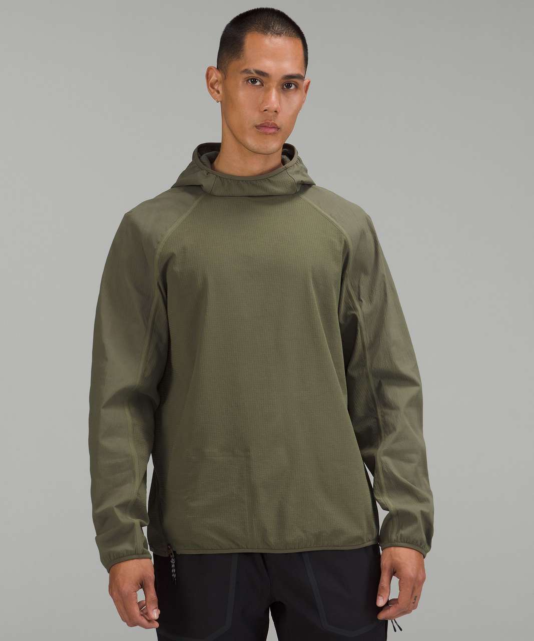 Lululemon Fleece Hiking Hoodie - Medium Olive - lulu fanatics