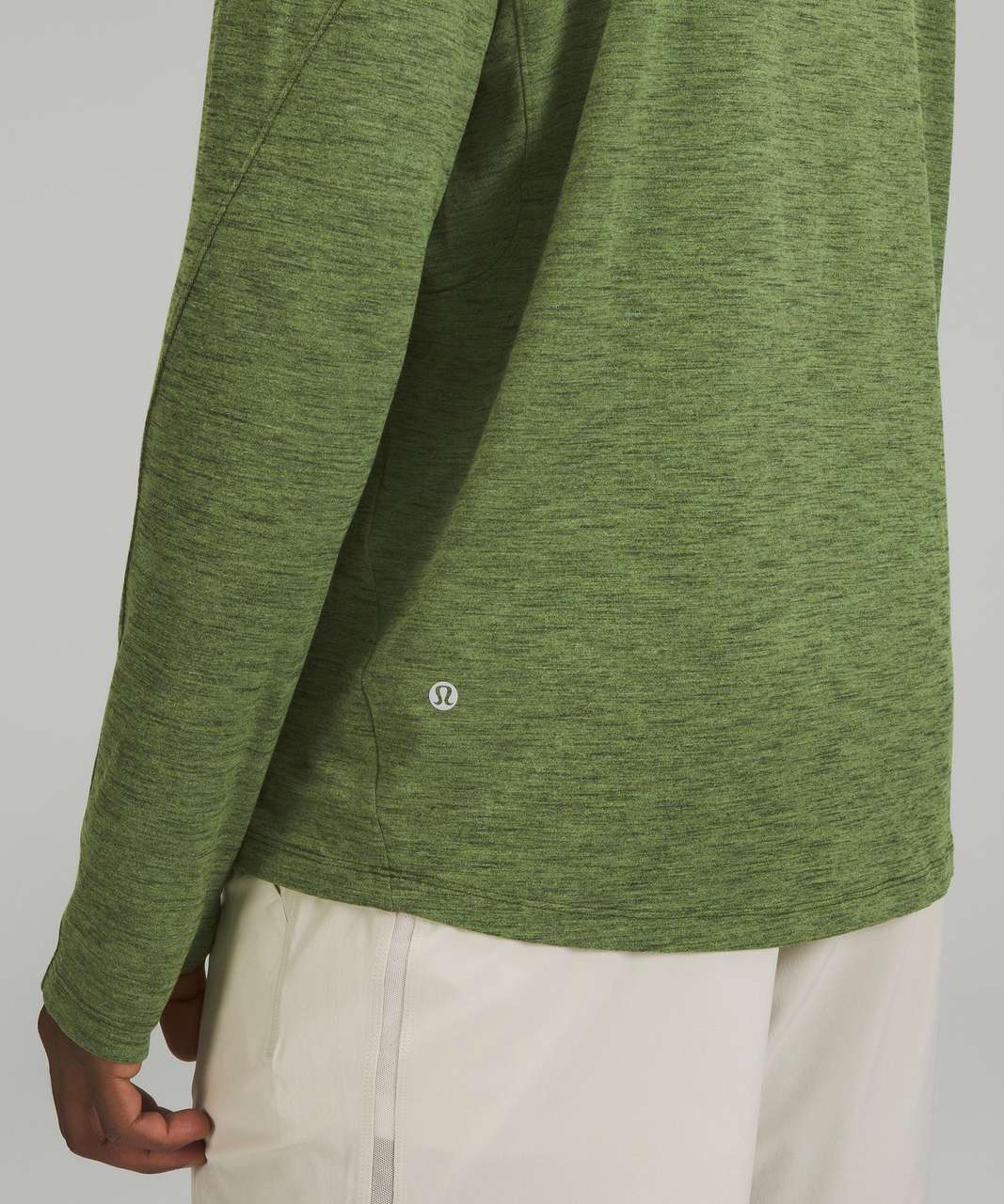 Lululemon Surge Warm Half-zip In Tri Colour Rulu Willow Green