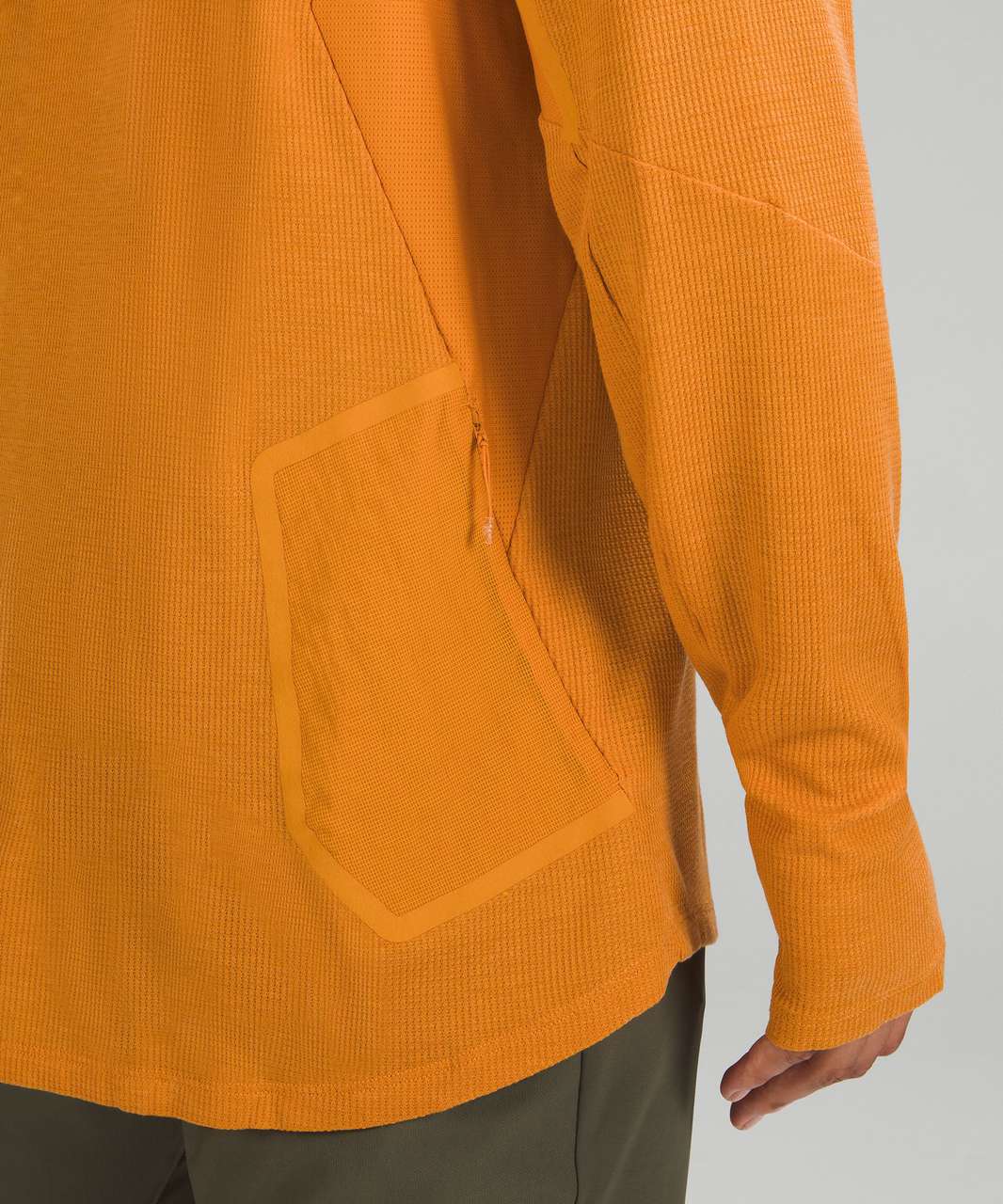 Lululemon Ventilated Hiking Long Sleeve Shirt - Autumn Orange