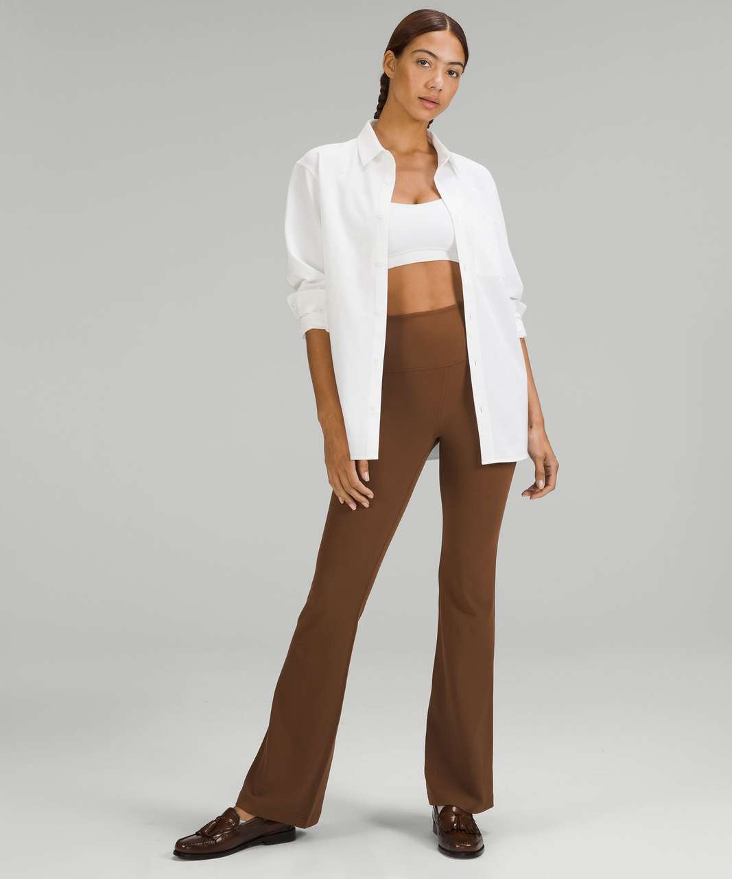 Lululemon Groove Super-High-Rise Flared Pant *Nulu - Roasted Brown