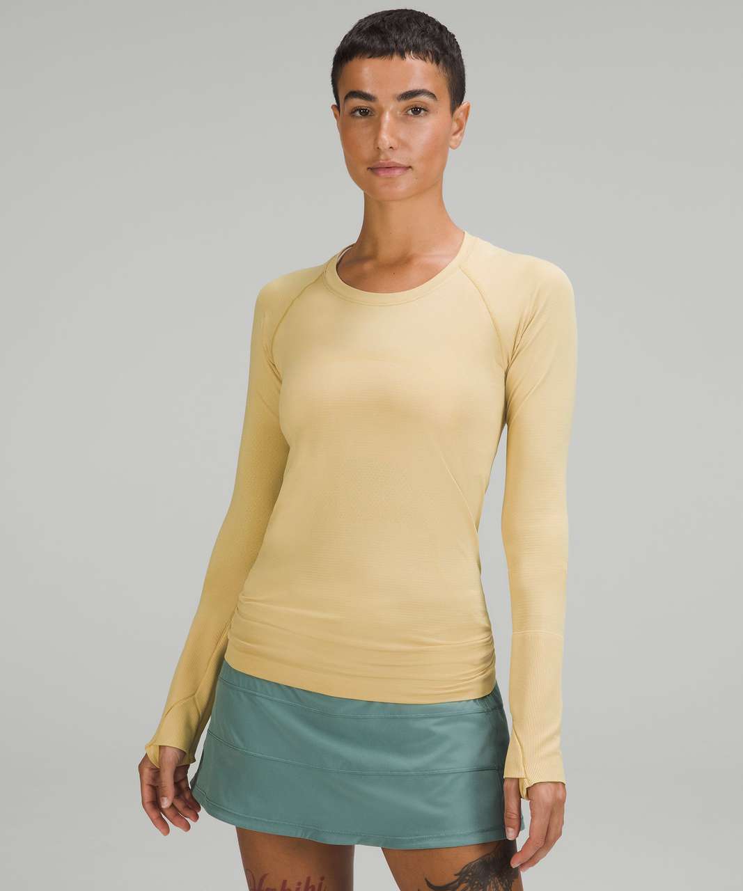 Lululemon Swiftly Tech Long Sleeve Shirt 2.0 - Golden Sand / Golden Sand