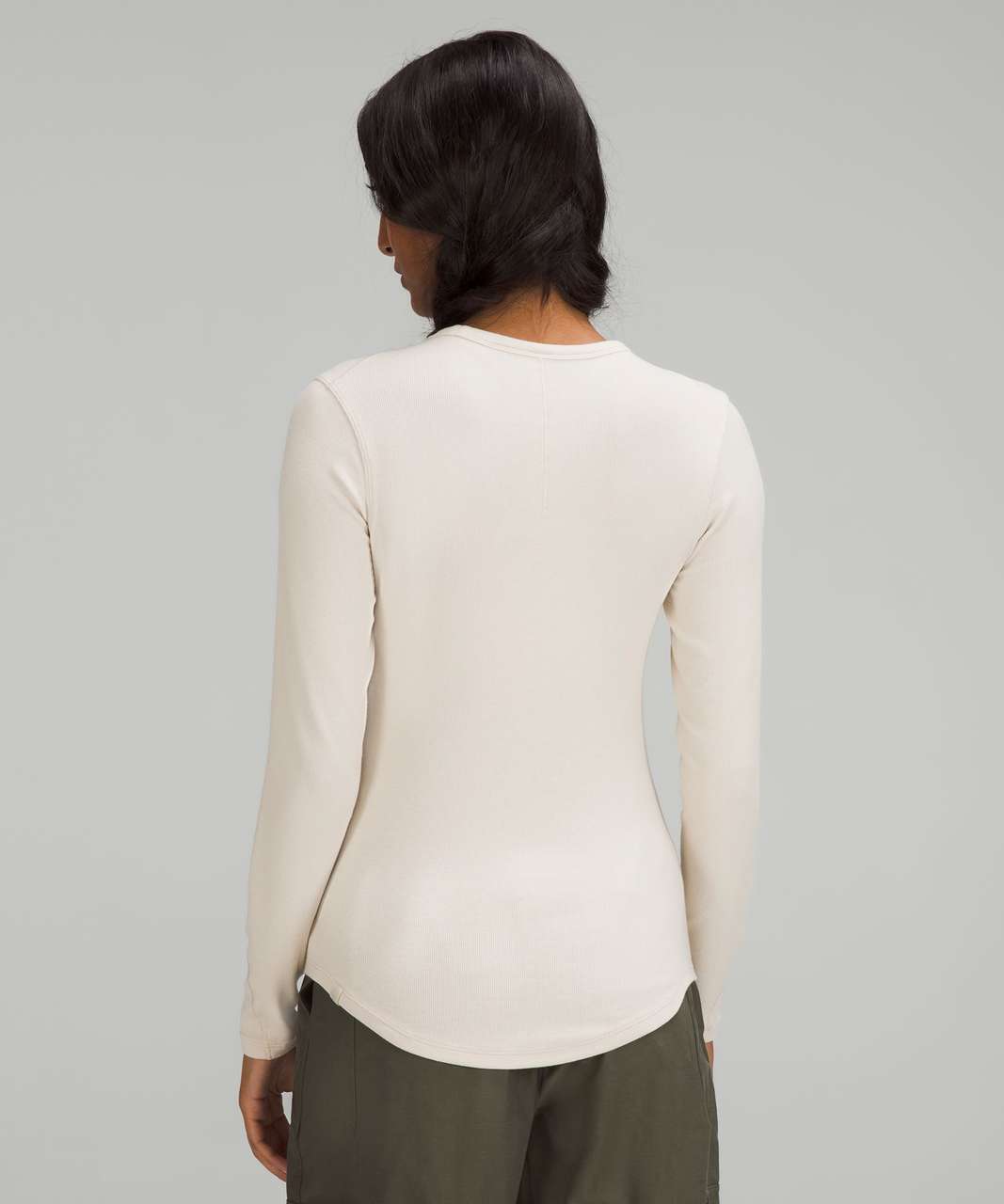 Lululemon Hold Tight Long Sleeve Shirt - Natural Ivory