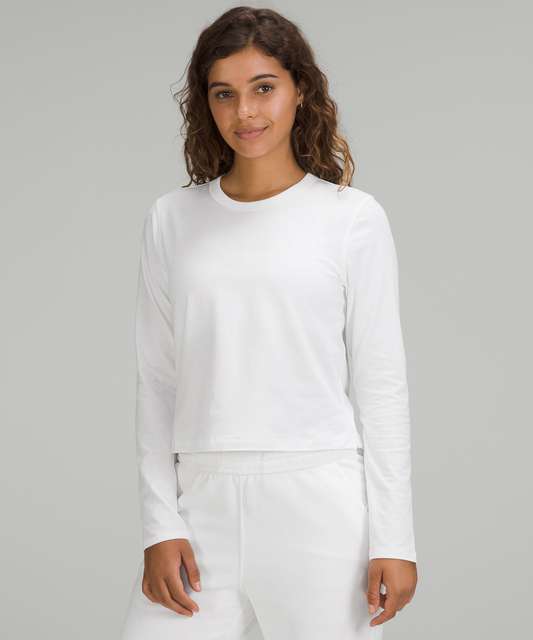 New Lululemon La Tight-to-body Ruched Long Sleeve Shirt In Pink Side 6 .