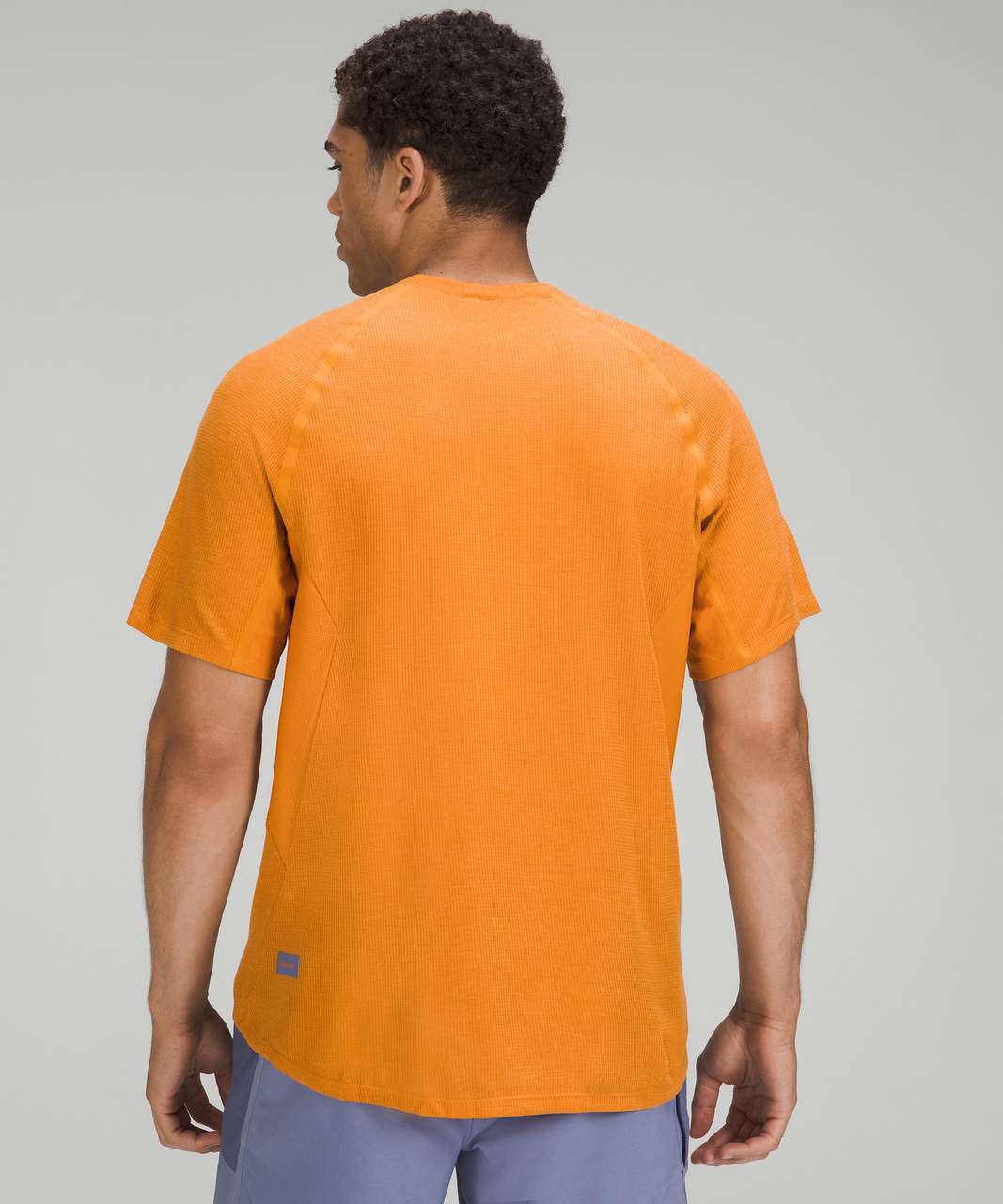 Lululemon Ventilated Hiking Short Sleeve Shirt - Autumn Orange