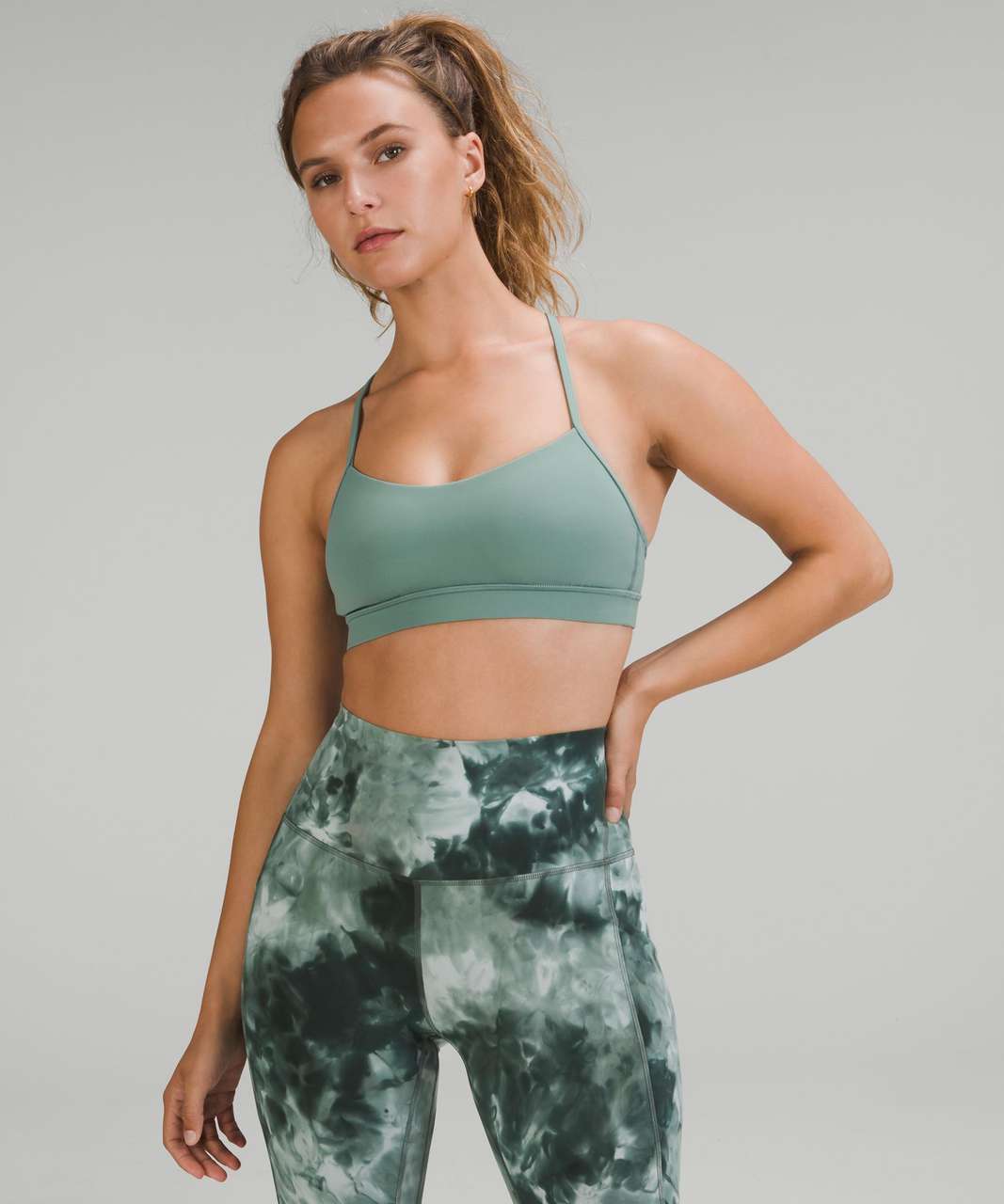 Lululemon Flow Y Nulu Bra *Light Support, A–C Cups - Tidewater Teal