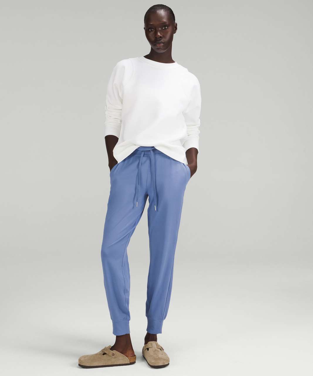 Buy Lululemon Ready To Rulu High-rise Cropped Joggers - Powder Blue At 19%  Off