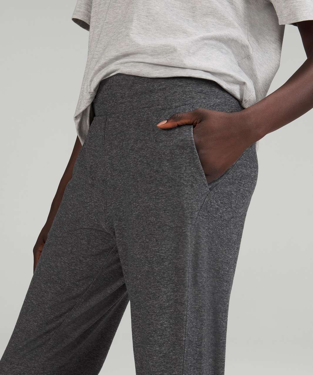 Lululemon Ready to Rulu High-Rise Jogger - Heathered Raceway Grey / Black