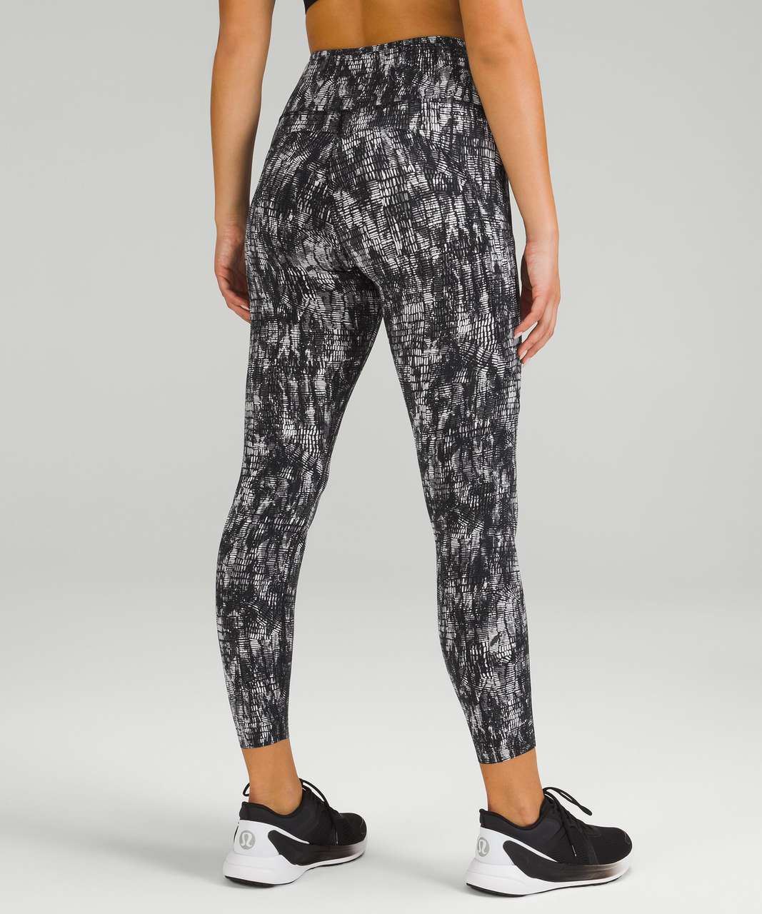 Lululemon Fast & Free 7/8 Tight II *Nulux 25 - Vivid Vision Multi Black -  lulu fanatics