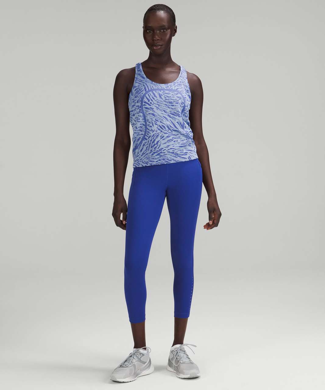 Lululemon Swiftly Tech Racerback Tank Top 2.0 *Race Length - Primal Clash Psychic / Blue Linen