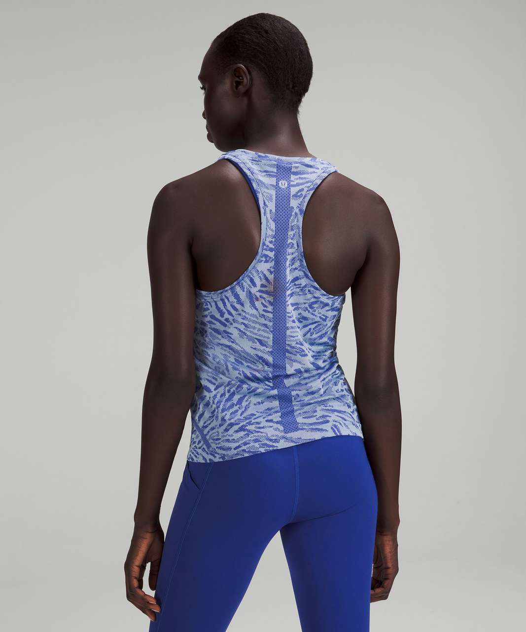 Lululemon Swiftly Tech Racerback Tank Top 2.0 *Race Length - Primal Clash Psychic / Blue Linen