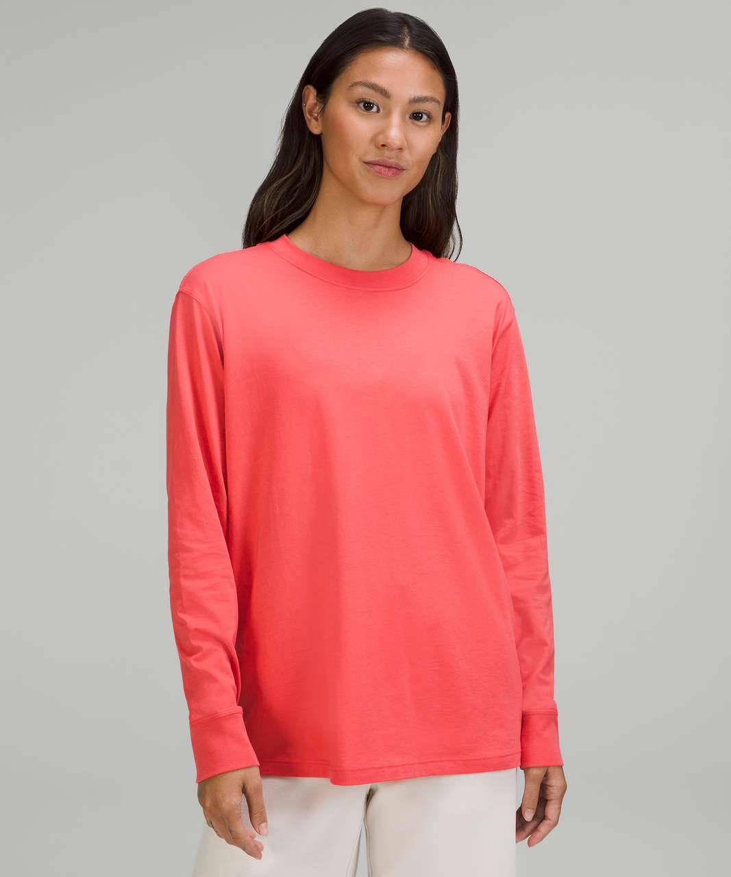 Lululemon All Yours Long-sleeve Shirt - Heathered Core Ultra Light Grey