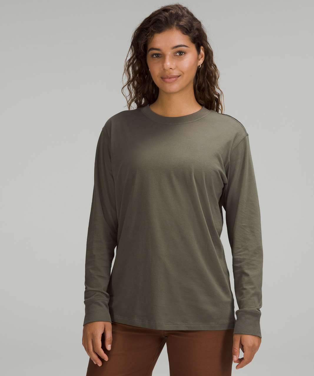 Lululemon Heavyweight Crepe Short Sleeve Shirt - Carob Brown - lulu fanatics