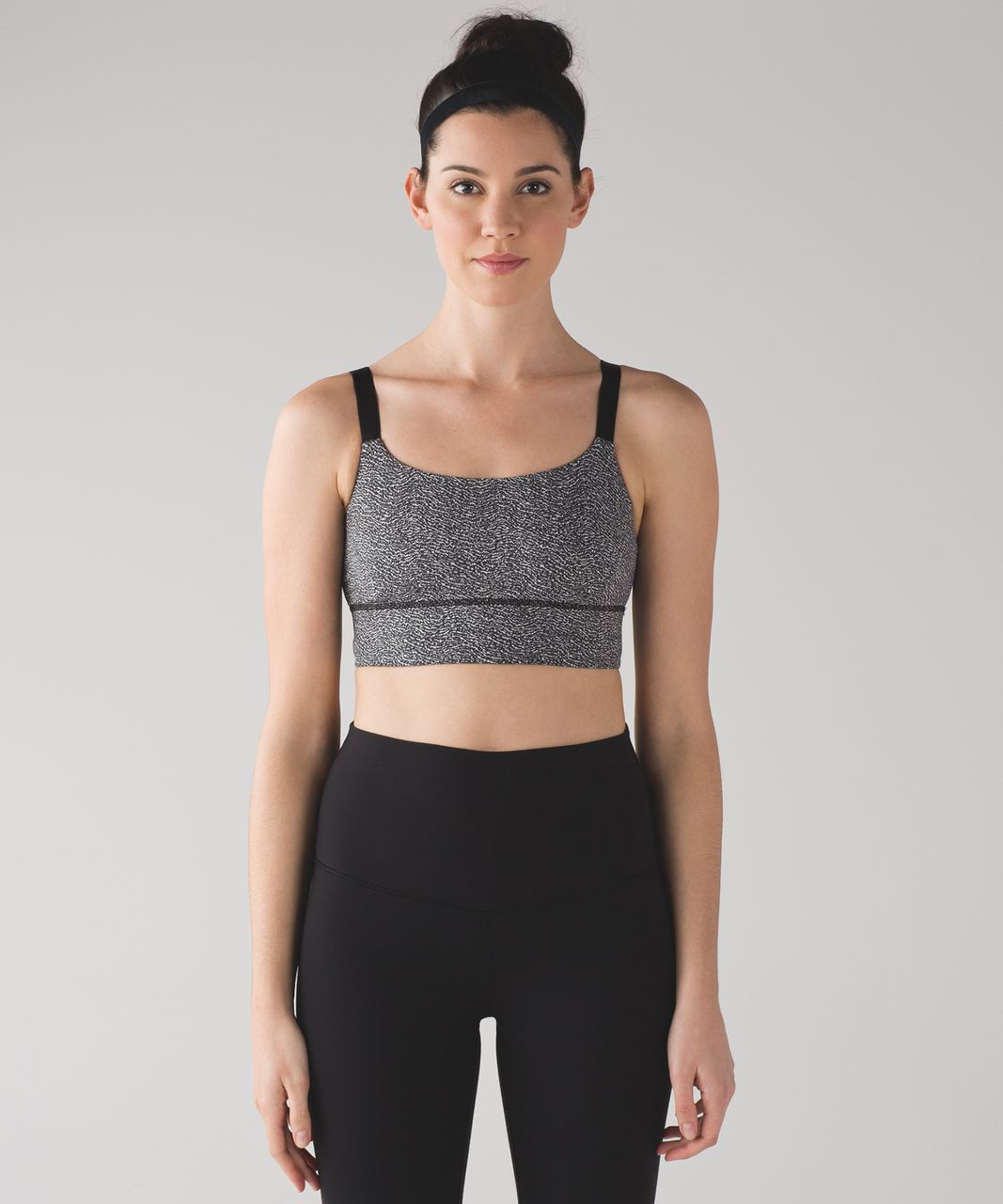 Lululemon Both Ways Bra - Power Luxtreme Ripple Jacquard Black White