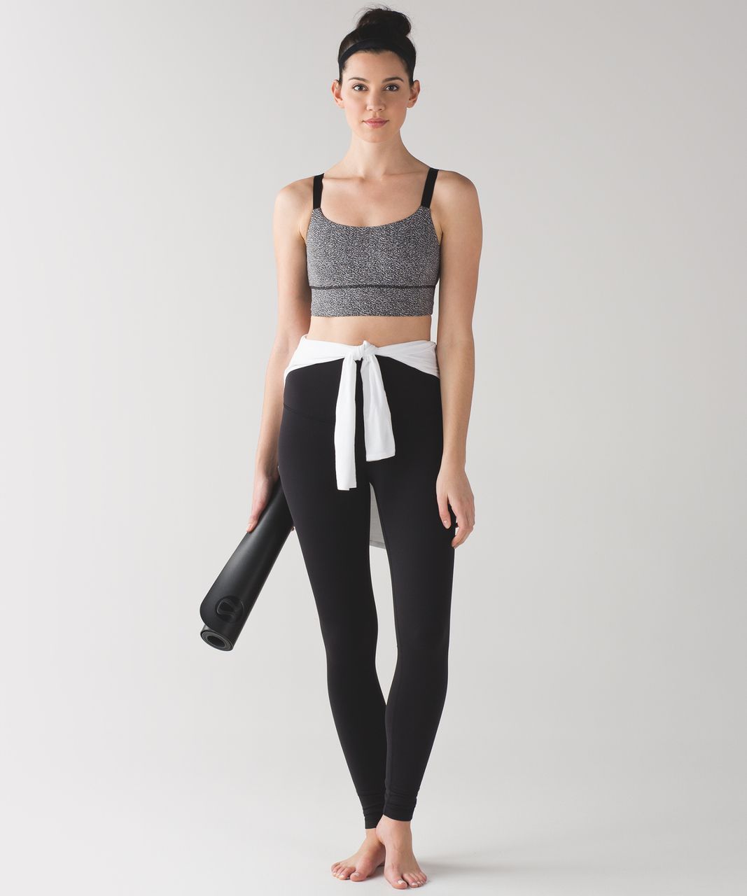 Lululemon Both Ways Bra - Power Luxtreme Ripple Jacquard Black White