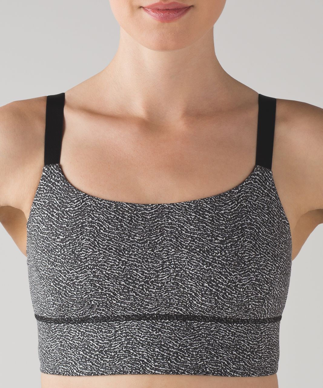 Lululemon Both Ways Bra - Power Luxtreme Ripple Jacquard Black White