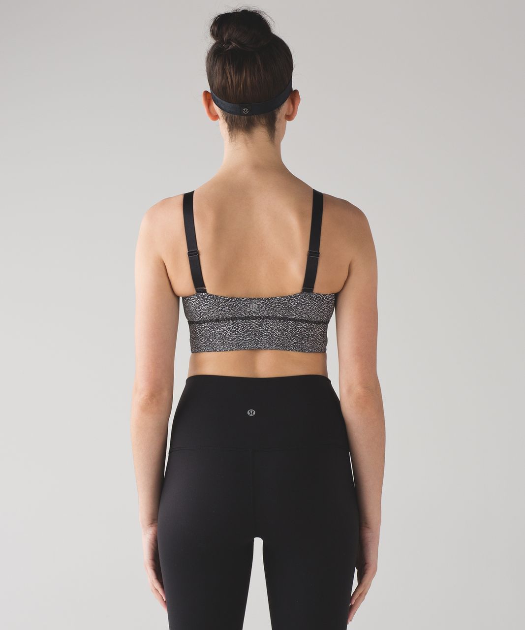 Lululemon Both Ways Bra - Power Luxtreme Ripple Jacquard Black White