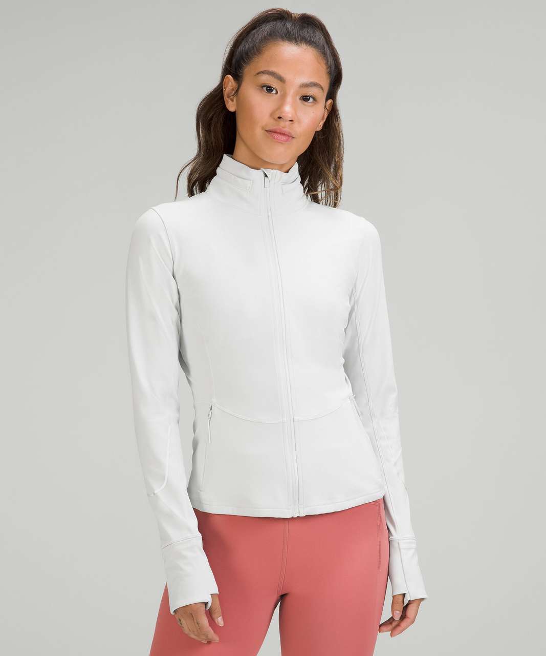 Women's Run Visible Convertible Jacket - White/Asphalt/Nightlife – Gazelle  Sports