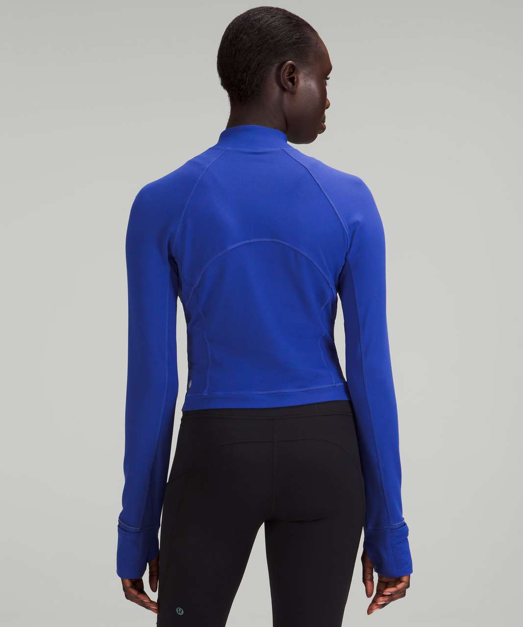 Lululemon Its Rulu Run Cropped Half Zip - Psychic - lulu fanatics