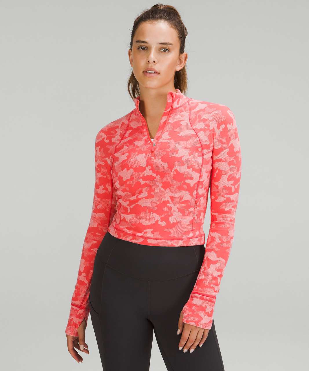 lululemon athletica, Tops, Lululemon Its Rulu Run Cropped Half Zip