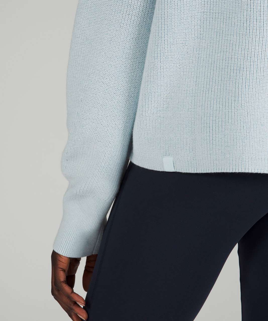 Lululemon Merino Wool-Blend Ribbed Turtleneck Sweater - Powder Blue