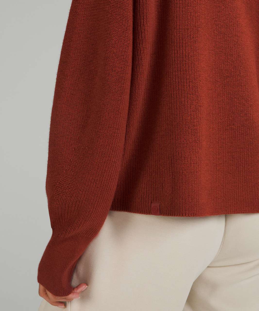 Lululemon Merino Wool-Blend Ribbed Turtleneck Sweater - Cayenne