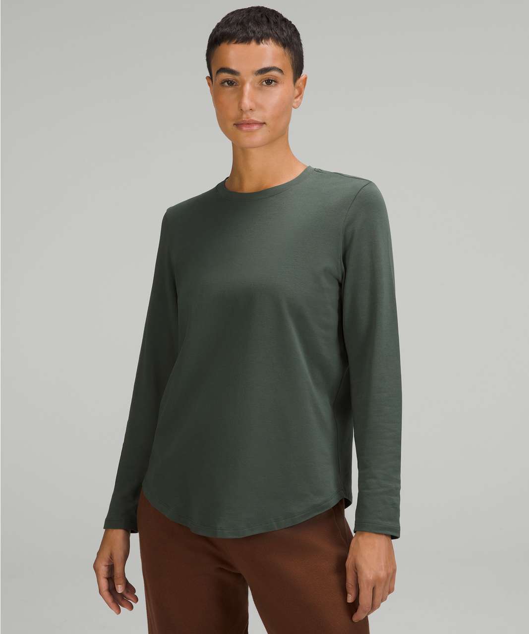 Lululemon Love Long Sleeve Shirt - Smoked Spruce