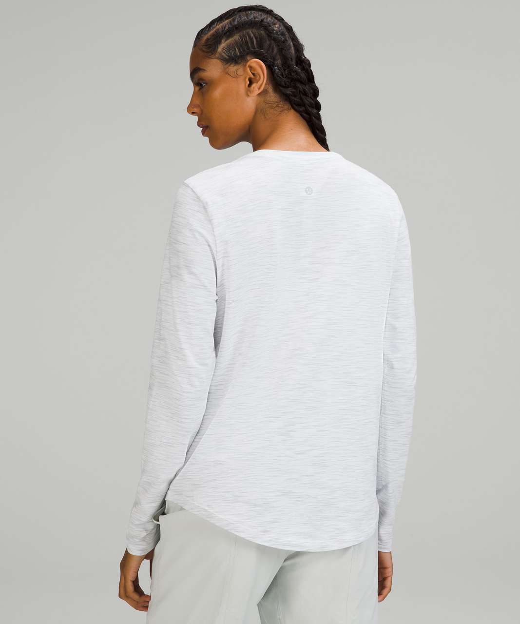 Lululemon Love Long Sleeve Shirt - 3 Colour Space Dye Ice Grey Alpine White