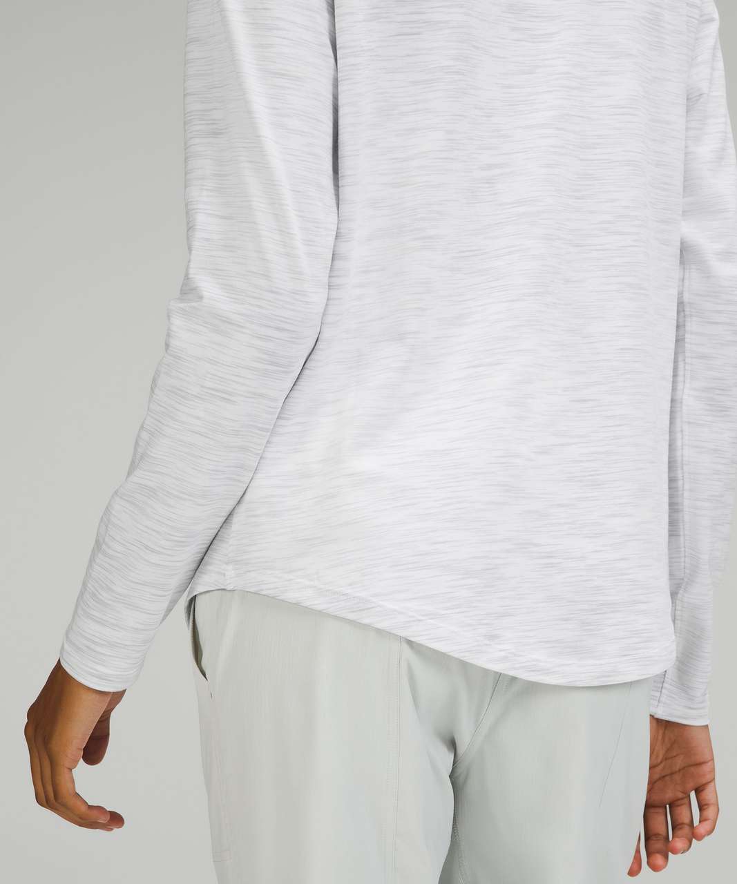 Lululemon Love Long Sleeve Shirt - 3 Colour Space Dye Ice Grey Alpine White