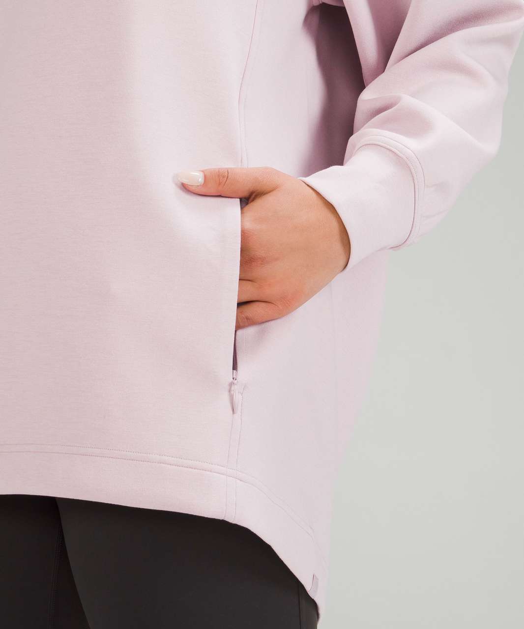 Modal-blend Hoodie - Powder pink - Ladies