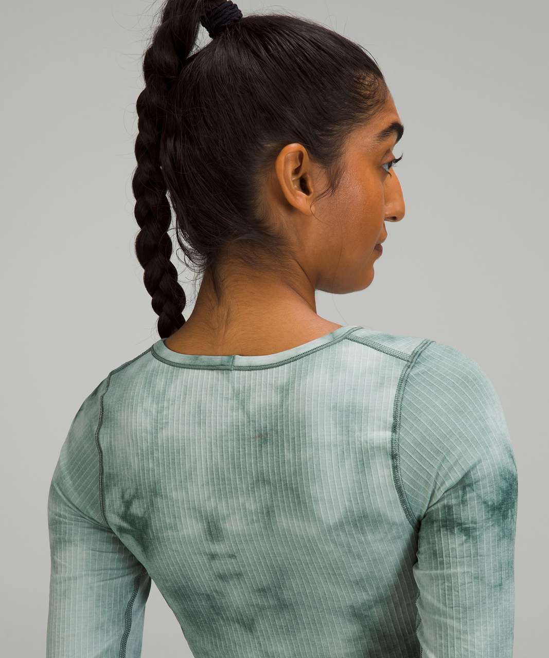 Lululemon Ebb to Street Long Sleeve Shirt *Marble Dye - Marble Dye Tidewater Teal