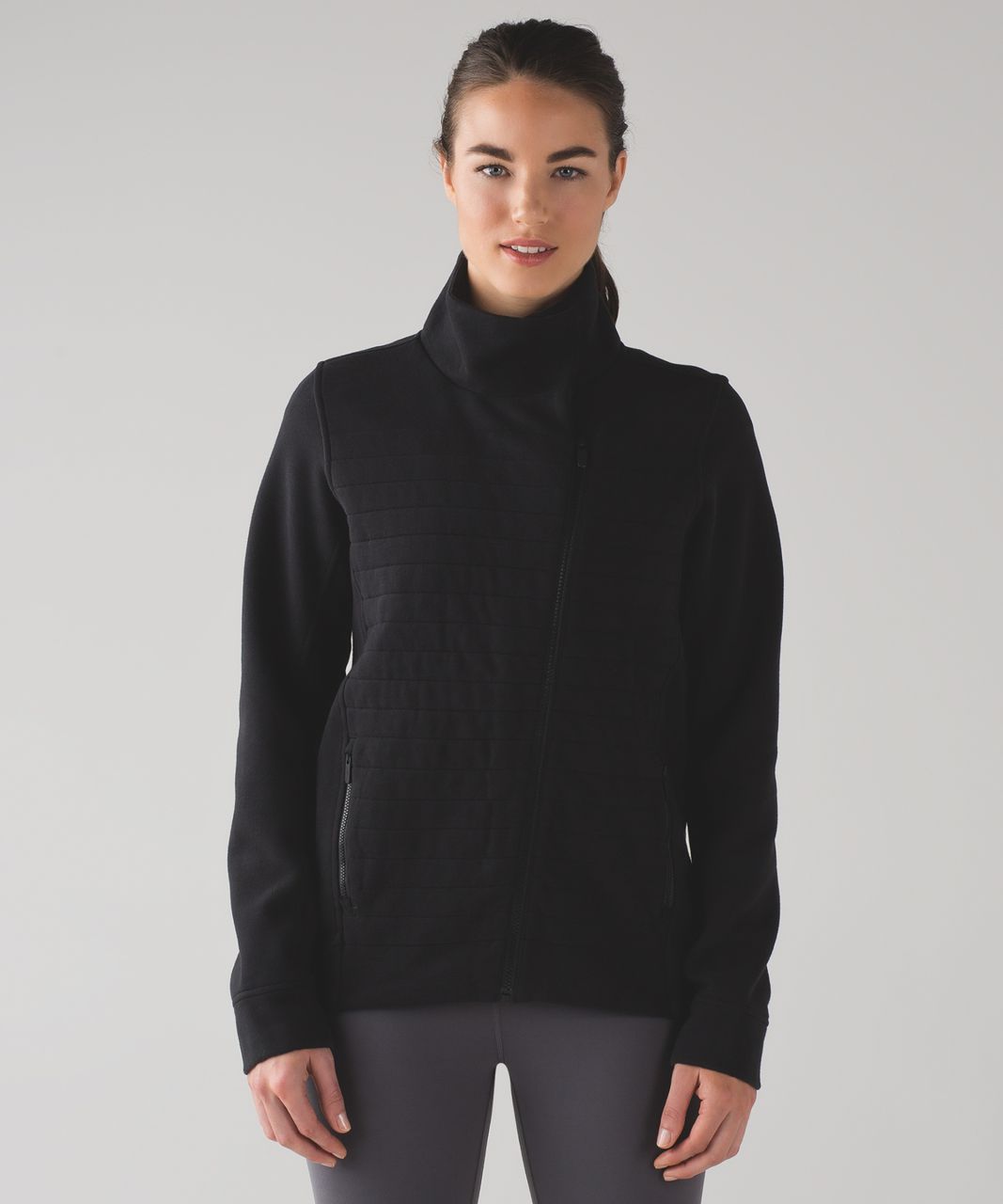 Lululemon Black Fleece Be True Crew Size 6 Quilted Sweatshirt
