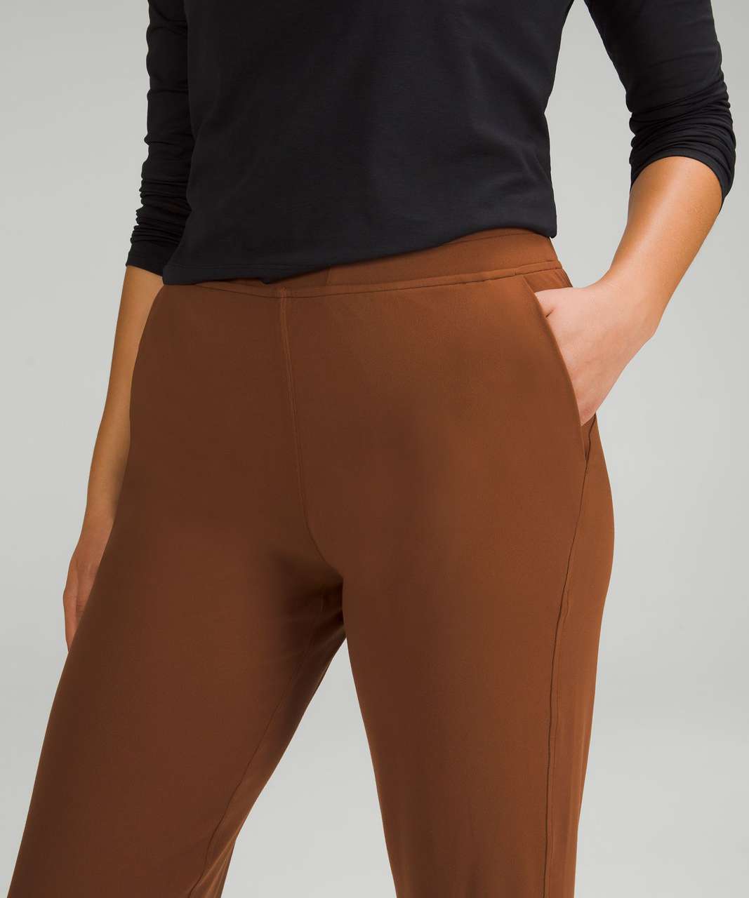 Lululemon Ready to Rulu Straight-Leg High-Rise Crop 24" - Roasted Brown