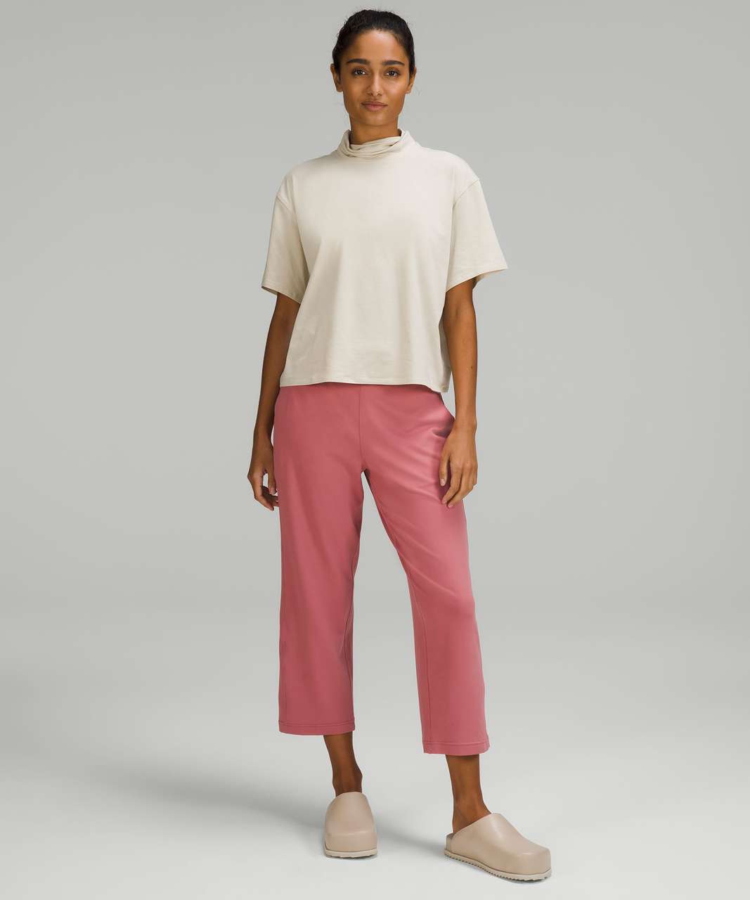 Lululemon Ready to Rulu Straight-Leg High-Rise Crop 24" - Brier Rose