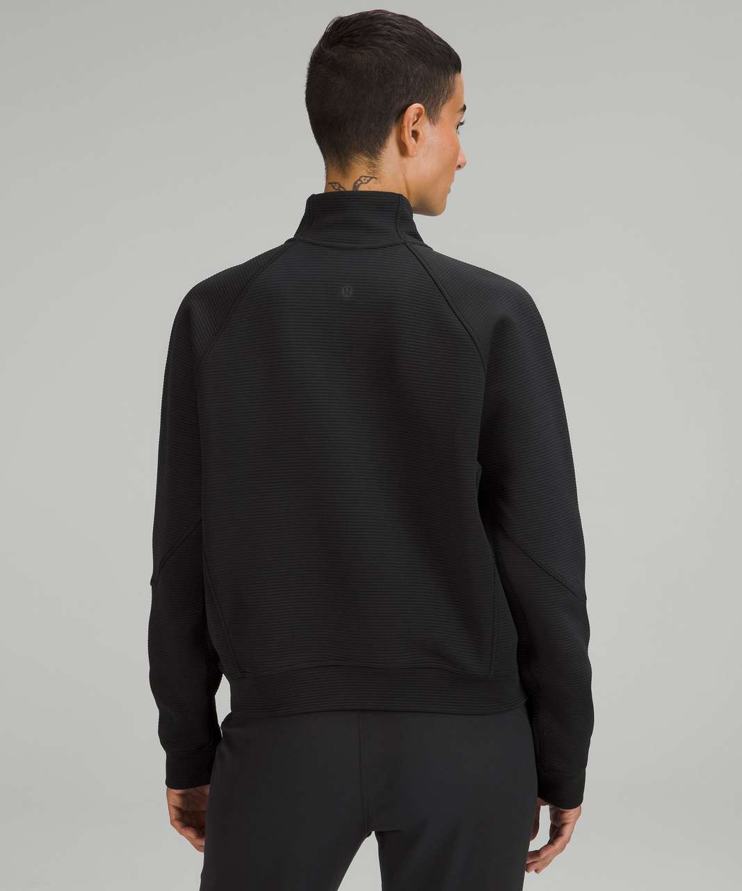 Lululemon Relaxed-Fit Ribbed Half-Zip Pullover - Black