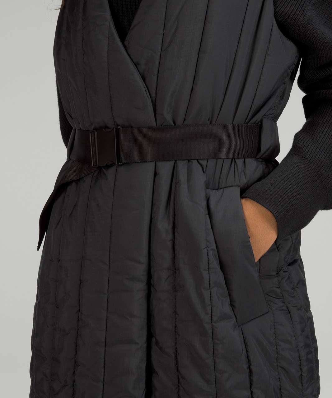 Lululemon Belted Long Insulated Vest - Black