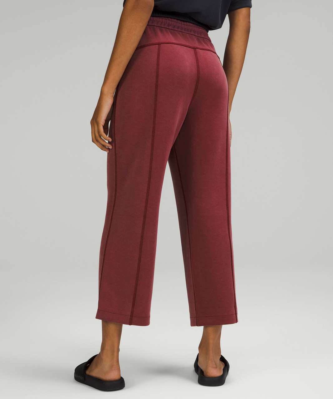 Lululemon Softstreme High-Rise Straight Leg Crop - Smoked Spruce - lulu  fanatics