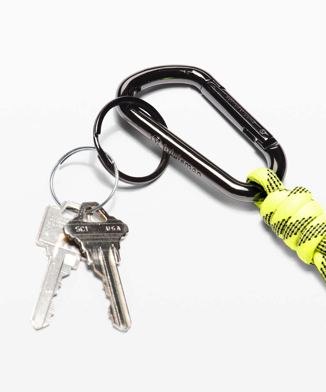 Lululemon You Hold the Keychain - Highlight Yellow / Black / Silver