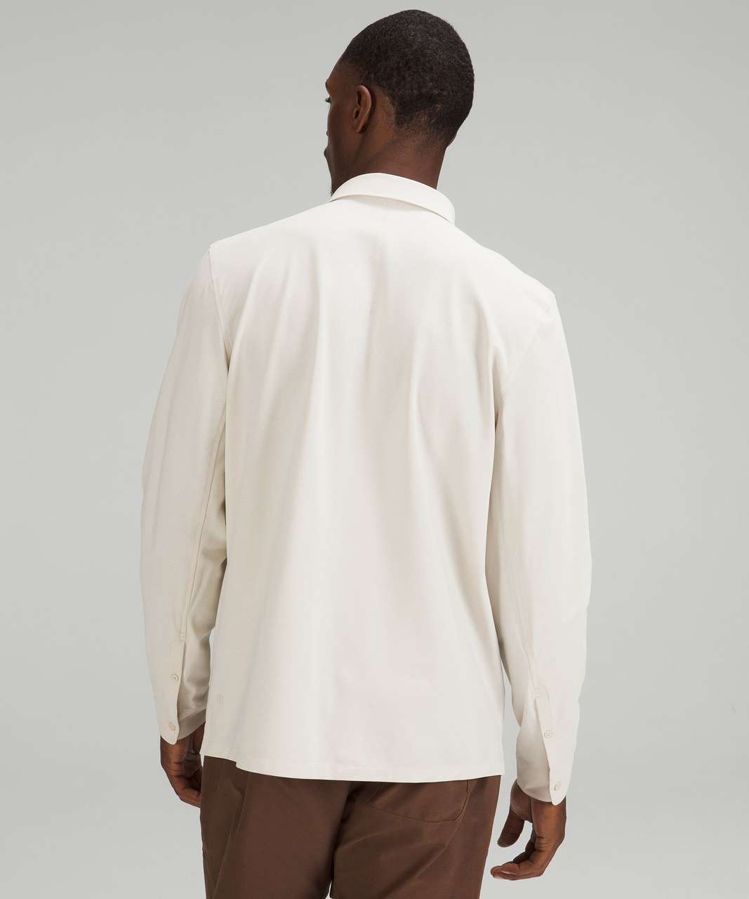 Lululemon WovenAir Long Sleeve Popover Shirt - Natural Ivory