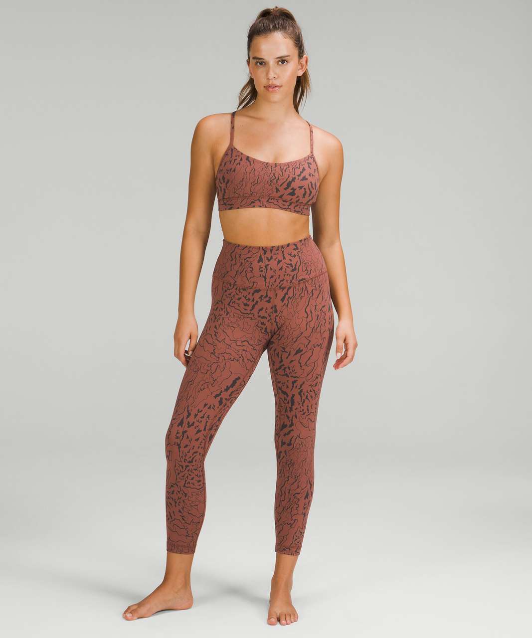 NWT, Lululemon Align High-Rise Crop 21 in Copper Brown Size 20