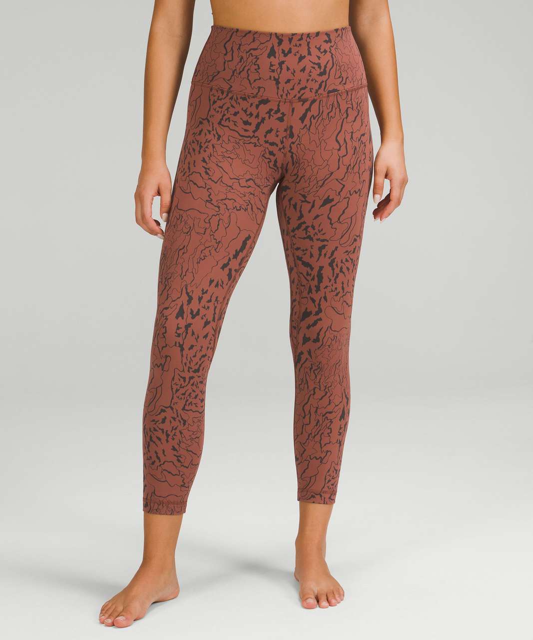 Lululemon Align High-Rise Pant 25 - Diamond Dye Seashell Smoky Topaz Graphite  Grey - lulu fanatics