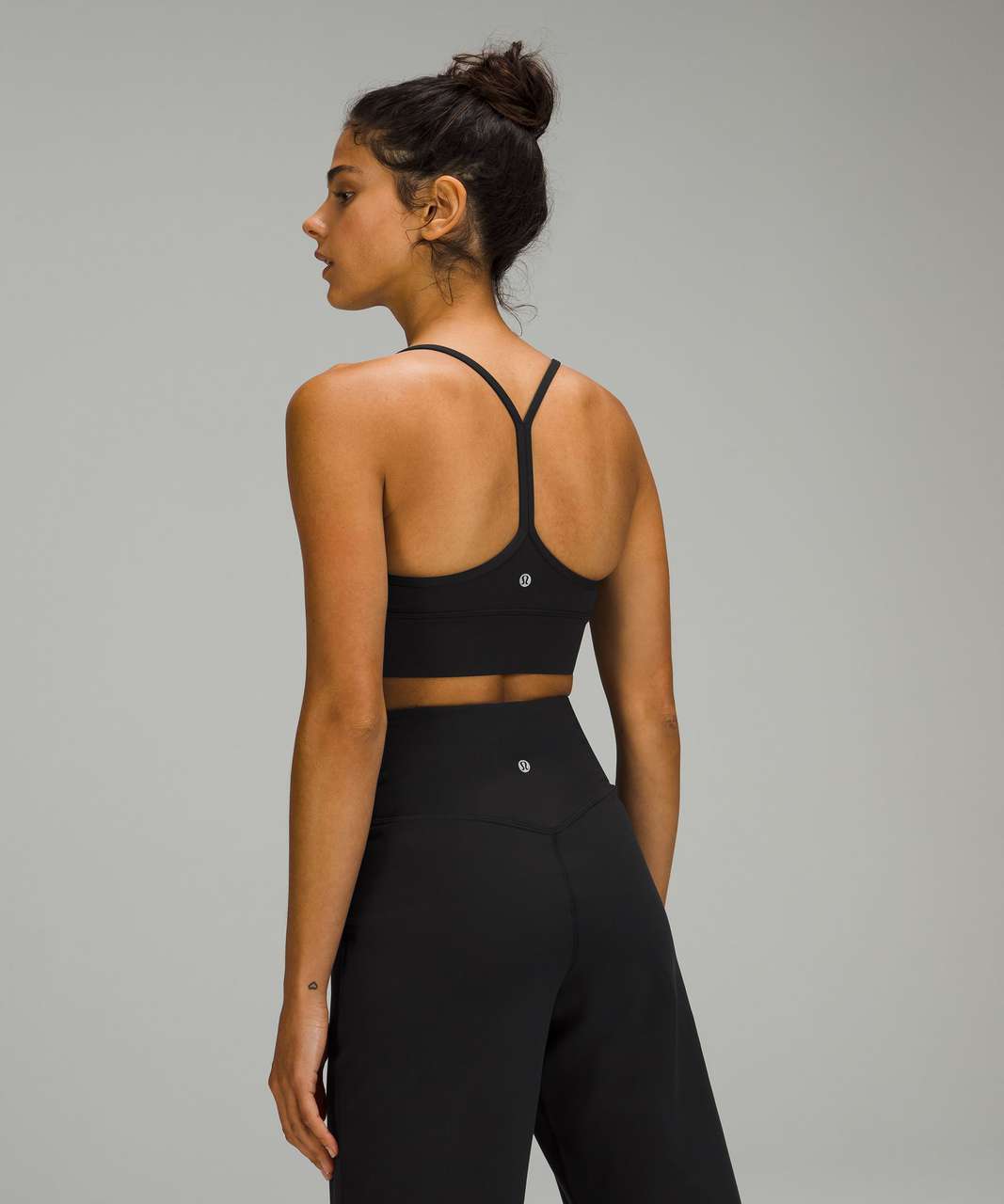 Lululemon Flow Y Bra Longline Nulu *Light Support, A–C Cups - Black