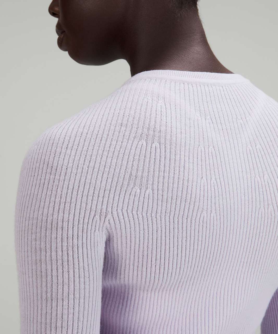 Lululemon Merino Wool Long Sleeve Light Sweater - Faint Lavender